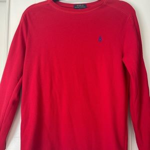Ralph Lauren long sleeve T-shirt, red, boys XL